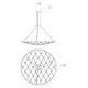 Constellation Galaxy Matrix 48" Round LED Pendant