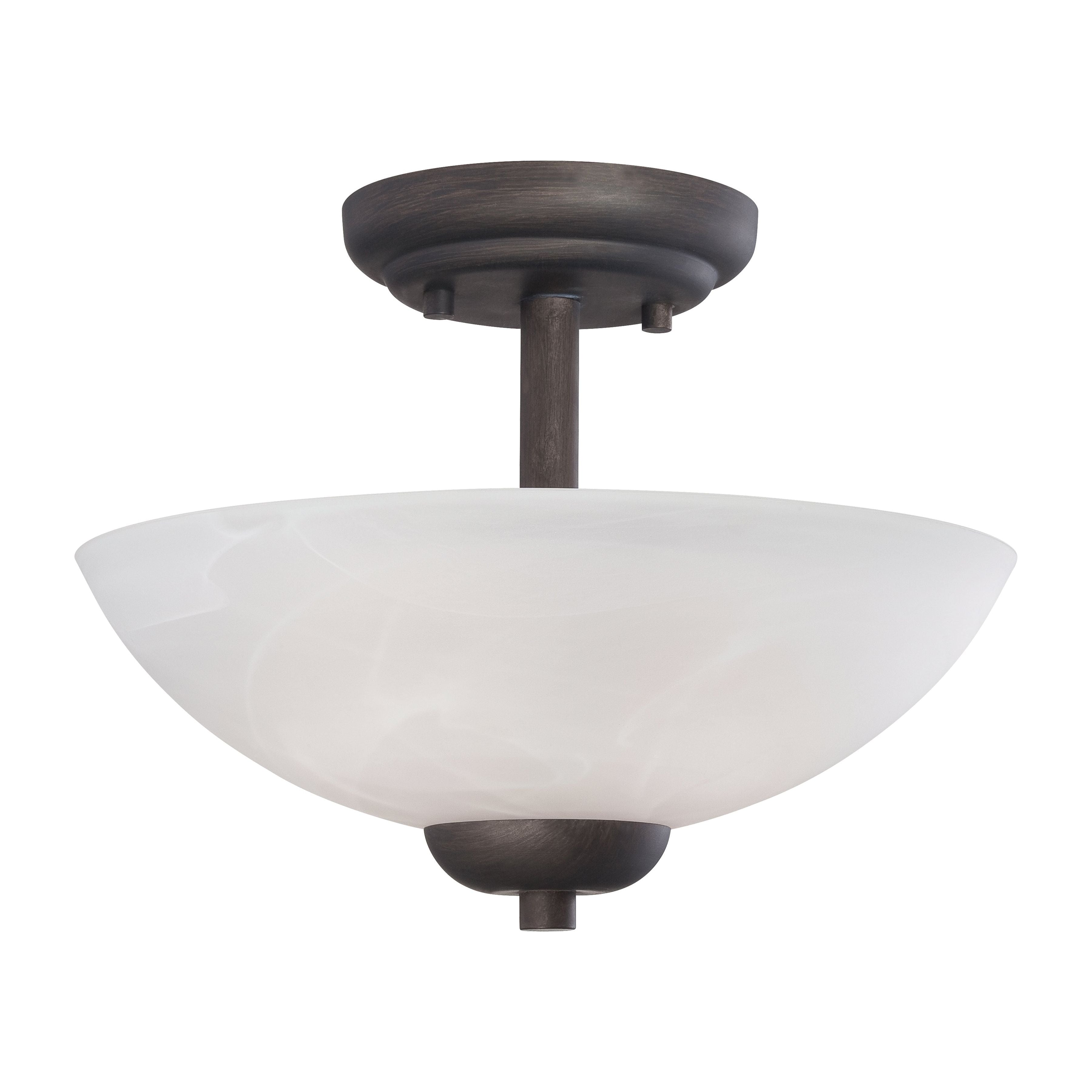 Tia 11.75" Wide 2-Light Semi Flush Mount