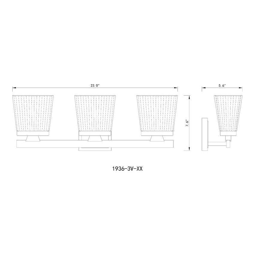 Z-Lite - Astor 3-Light Vanity Light - Lights Canada