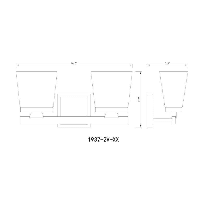 Z-Lite - Astor 2-Light Vanity Light - Lights Canada