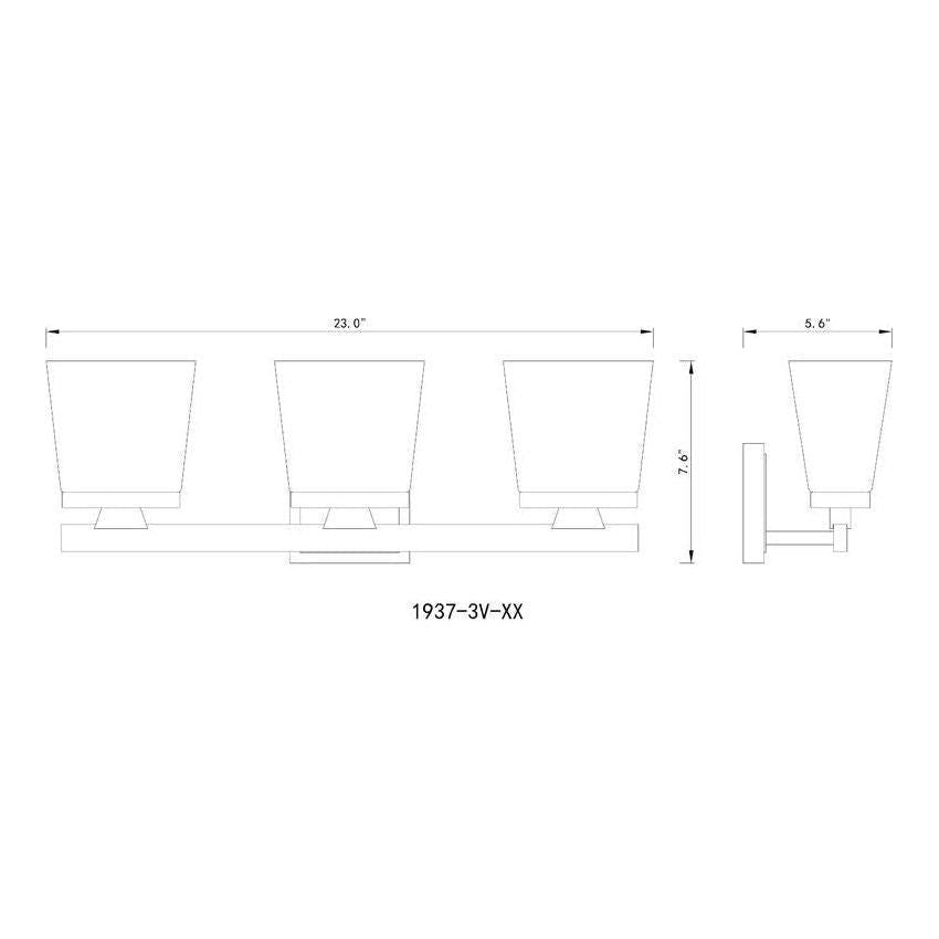 Z-Lite - Astor 3-Light Vanity Light - Lights Canada