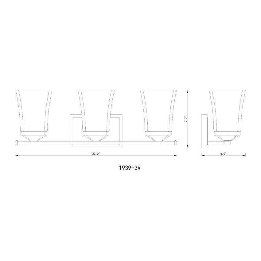 Z-Lite - Darcy 3-Light Vanity Light - Lights Canada