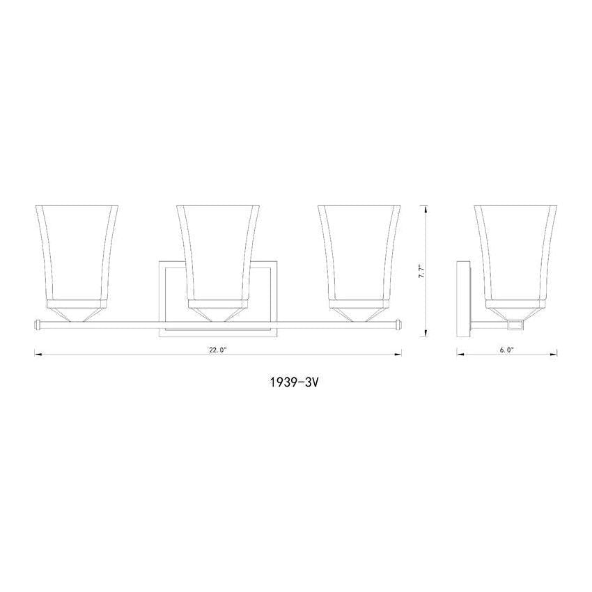 Z-Lite - Darcy 3-Light Vanity Light - Lights Canada