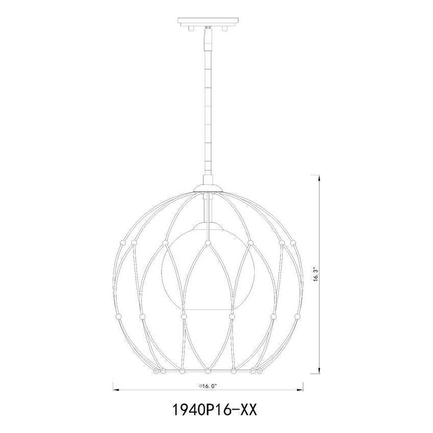 Z-Lite - Elle 1-Light Pendant - Lights Canada