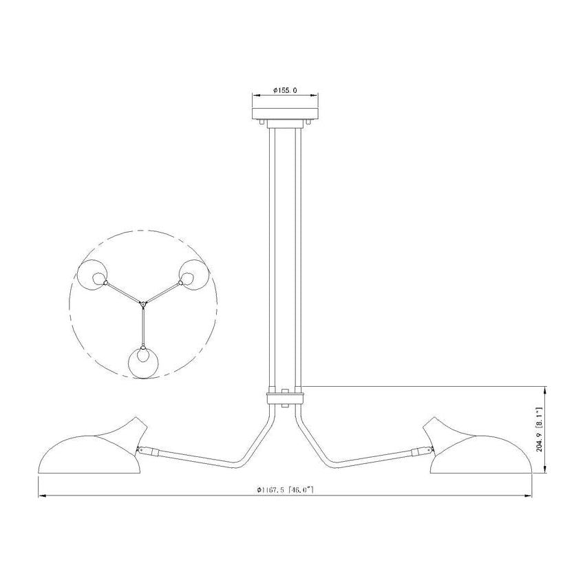 Bellamy 3-Light Semi Flush Mount