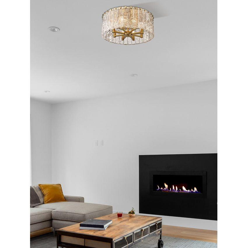 Glacier 8-Light Flush Mount