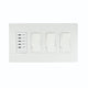 3 Dimmer and 1 Timer Screwless Plate and Box