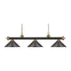 Riviera 3-Light Billiard Light