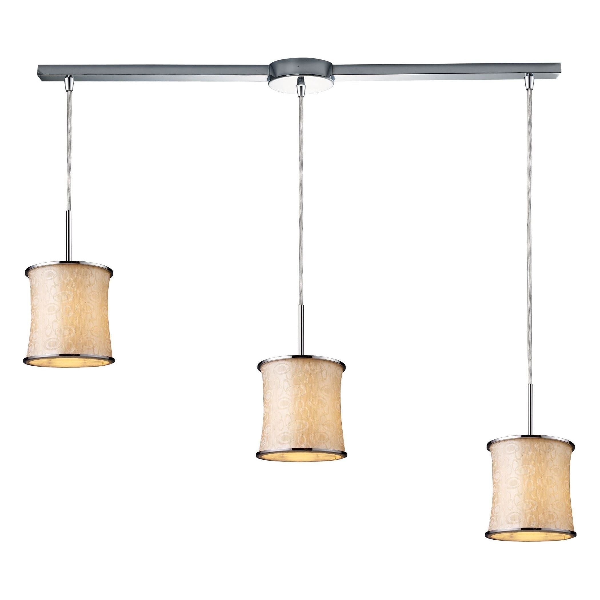 Fabrique 3-Light Linear Drum Pendant