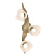 Mika 3-Light Large Sconce/Semi-Flush