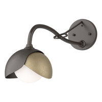 Brooklyn 1-Light Double Shade Long-Arm Sconce