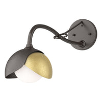 Brooklyn 1-Light Double Shade Long-Arm Sconce