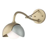 Brooklyn 1-Light Double Shade Long-Arm Sconce