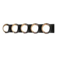 Brooklyn 5-Light Straight Double Shade Bath Sconce