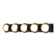 Brooklyn 5-Light Straight Double Shade Bath Sconce