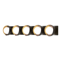 Brooklyn 5-Light Straight Double Shade Bath Sconce
