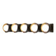 Brooklyn 5-Light Straight Double Shade Bath Sconce