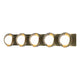 Brooklyn 5-Light Straight Double Shade Bath Sconce