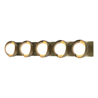 Brooklyn 5-Light Straight Double Shade Bath Sconce