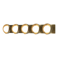 Brooklyn 5-Light Straight Double Shade Bath Sconce