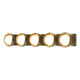 Brooklyn 5-Light Straight Double Shade Bath Sconce