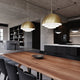 Modern Tiers 16" Dome LED Pendant