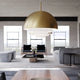 Modern Tiers 20" Dome LED Pendant