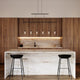 Suspenders 48" 2-Tier Linear with Crystal Teardrop Luminaires