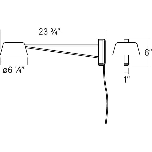 Ray Short Wall Lamp