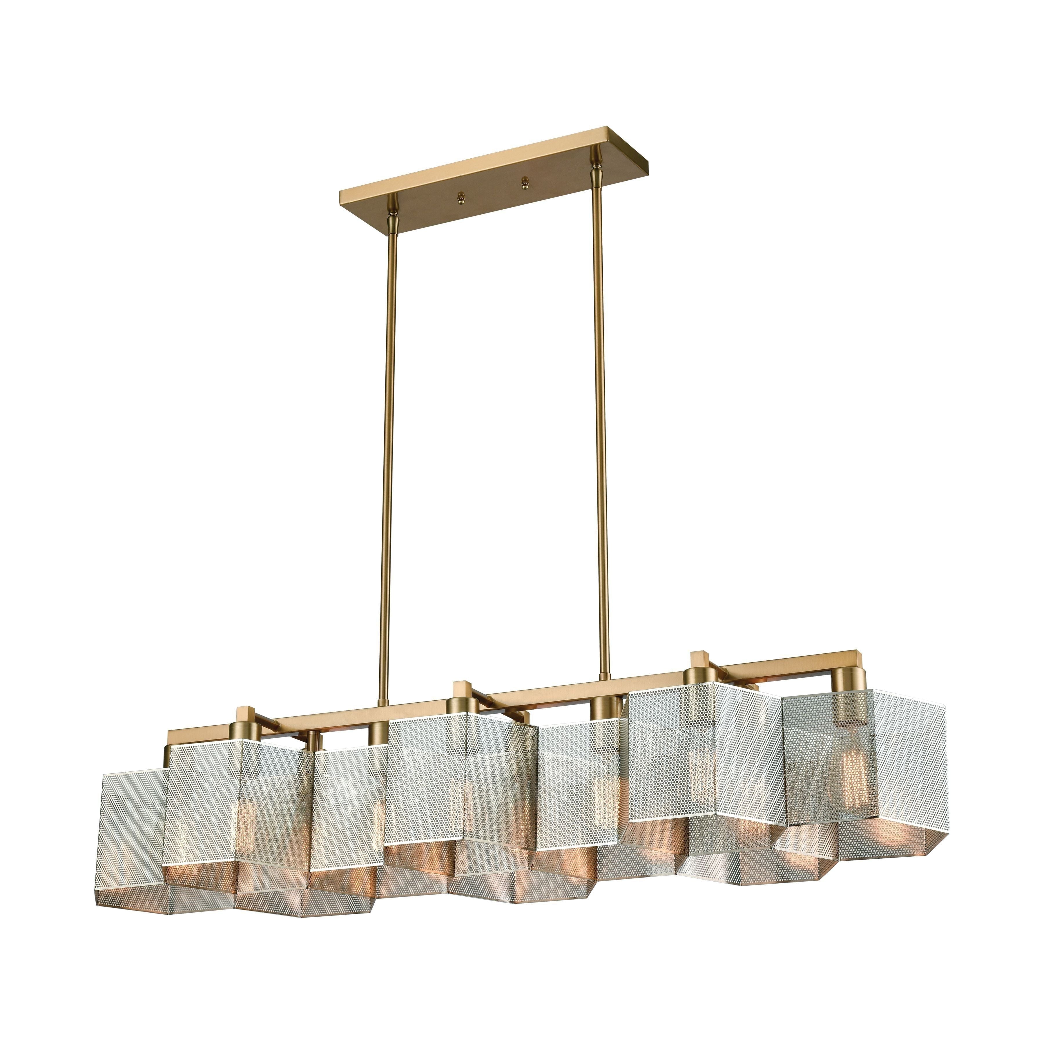 Compartir 42" Wide 10-Light Linear Chandelier