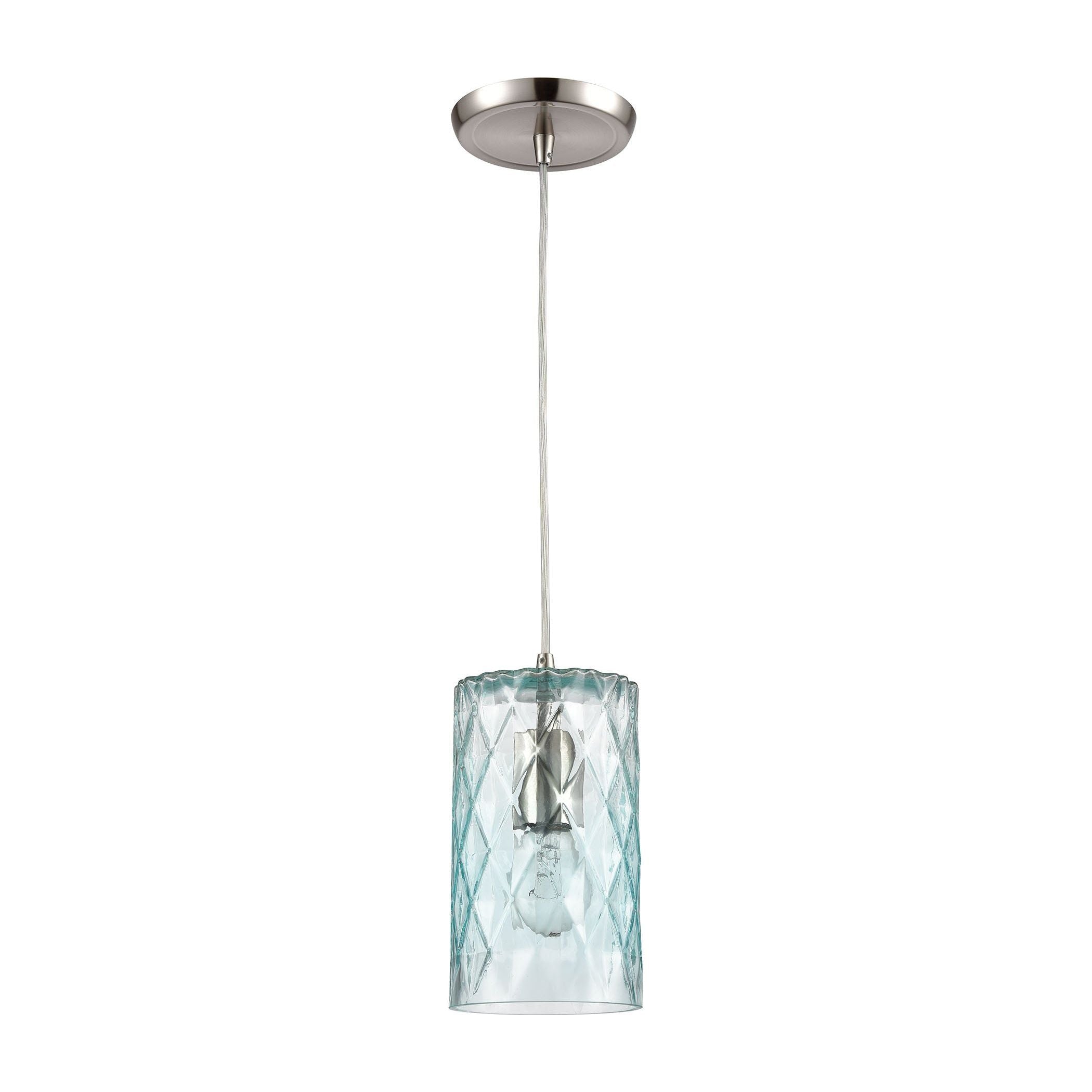 Diamond Pleat 5" Wide 1-Light Pendant