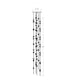 Constellation Andromeda Tall 12" Round LED Pendant