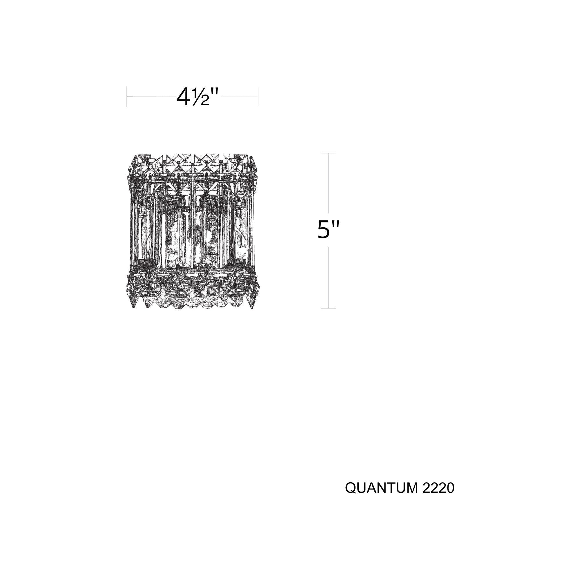 Quantum 1-Light Wall Sconce