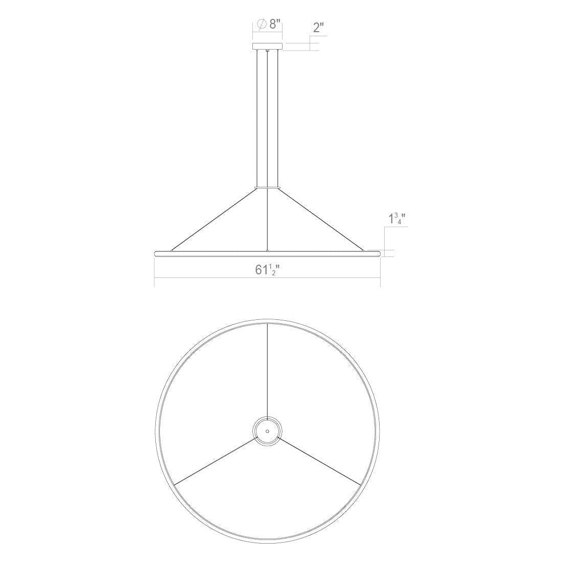 Luna 60" Round LED Pendant