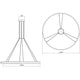 Double Corona 48" LED Ring Pendant (with 20' Cords)