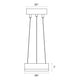Corona 6" LED Ring Pendant (with 20' Cord)