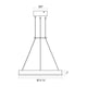 Corona 16" LED Ring Pendant