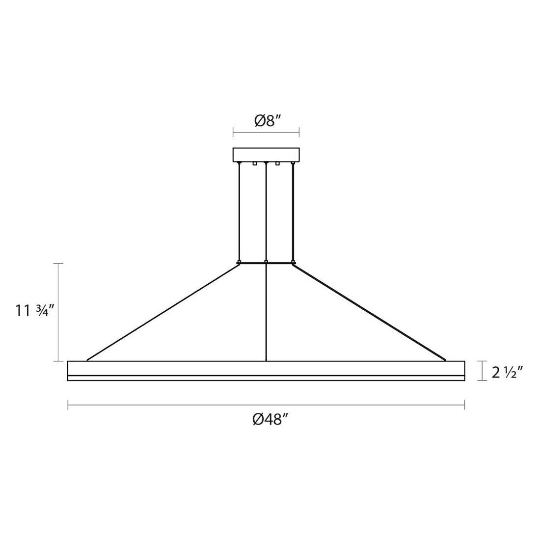 Corona 48" LED Ring Pendant