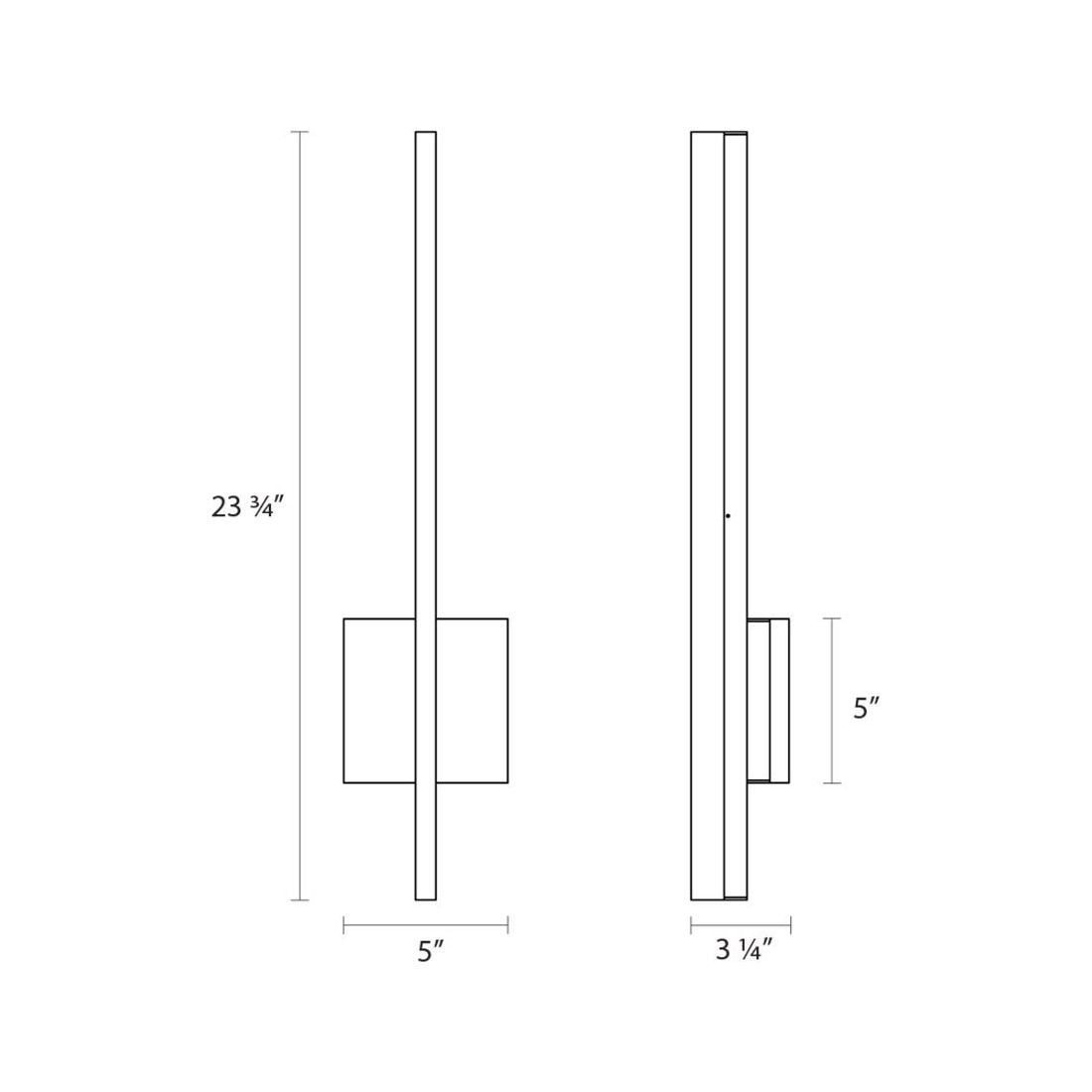 Stiletto 24" Dimmable LED Sconce/Bath Bar