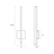 Stiletto 24" Dimmable LED Sconce/Bath Bar