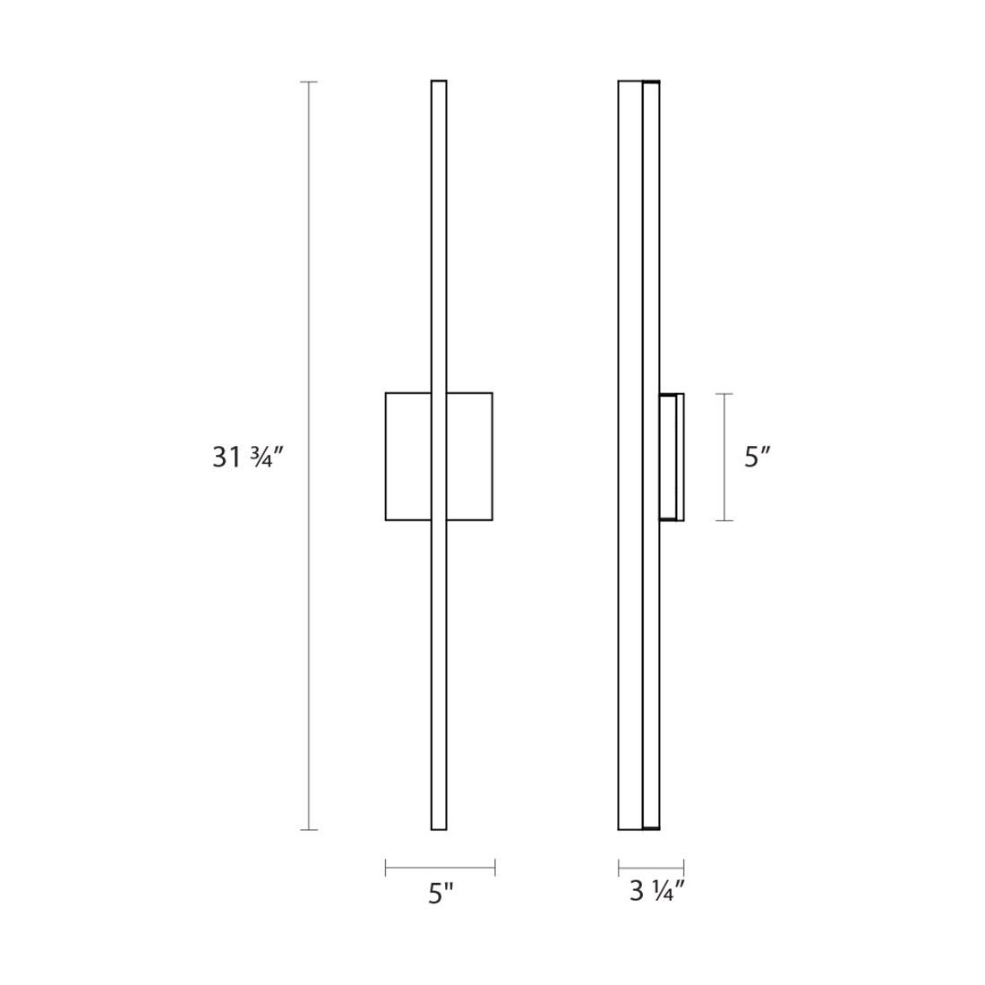 Stiletto 32" Dimmable LED Sconce/Bath Bar