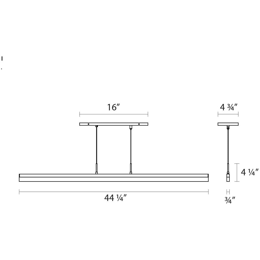 Stiletto 44" LED Pendant