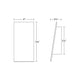 Angled Plane Narrow Downlight LED Sconce