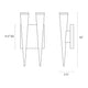 Micro Cone LED Double Sconce