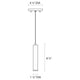 Micro Tube LED Pendant