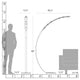 Glissade LED Arc Floor Lamp