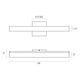 SQ-bar 18" LED Bath Bar