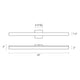 SQ-bar 32" LED Bath Bar