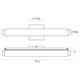 Tubo Slim LED 18" LED Bath Bar with Drum Trim