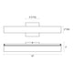 Tubo Slim LED 18" LED Bath Bar with Flat Trim